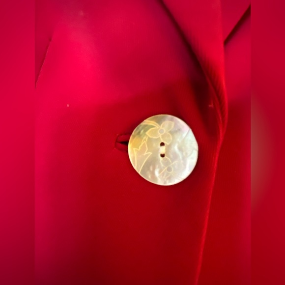 Dress Barn’s🔥Red 2pc Pantsuit says when you wear me you wear confidence! SZ 12 - Picture 5 of 9